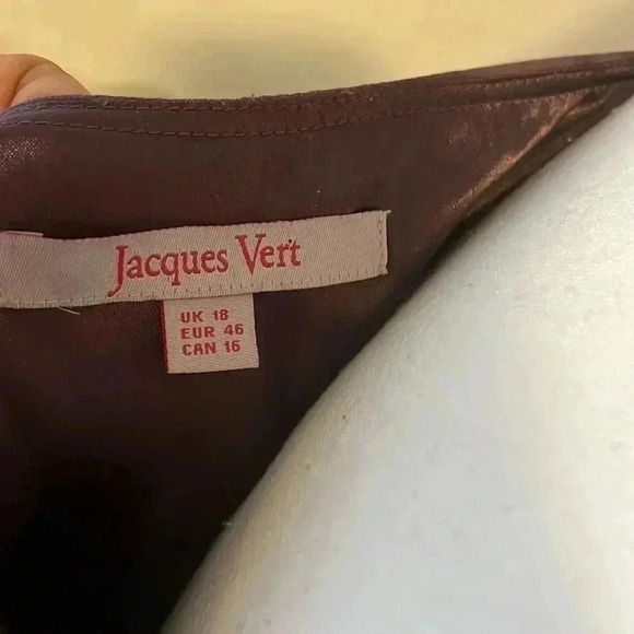 [16] Jacques Vert Plum Ruffled Layer Sleeveless  Dress - Picture 7 of 13